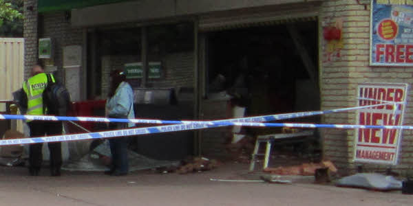 Romiley's BP petrol station crashed into