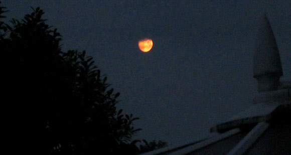 Red Moon over Romiley