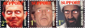 Support World Terrorism stamps
