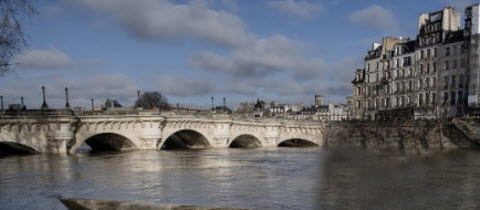 The Seine in flood