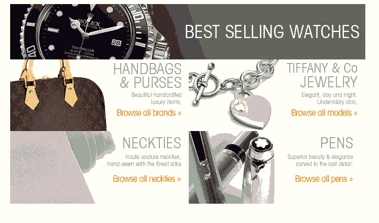 best selling watches, etc.