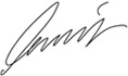 Signature of Emilio Botin