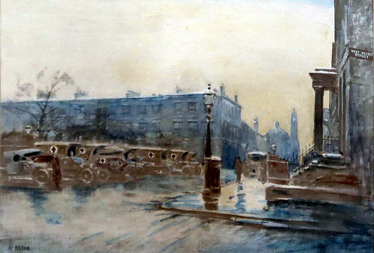 Blythswood Square, Glasgow, In Wartime by Robert Eadie