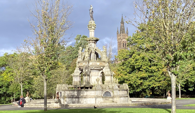 The Stewart Memorial Fountain, Kelvingrove Park, Glasgow, photo by Laura Turner