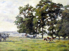 Landscape With Cattle by Robert Eadie