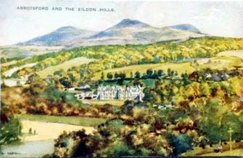 Abbotsford and the Eildon Hills by Robert Eadie