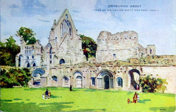 Dryburgh Abbey,(tomb of Sir Walter Scott & Earl Haig) by R Eadie