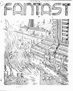 Fantast No. 9, front cover by Harry Turner