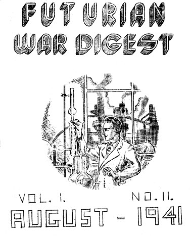 Futurian War Digest #11, cover by art by Harry Turner