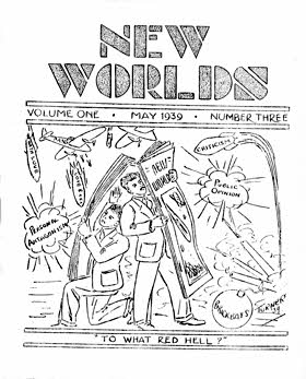 New Worlds #3, May 1939, front cover by Harry Turner
