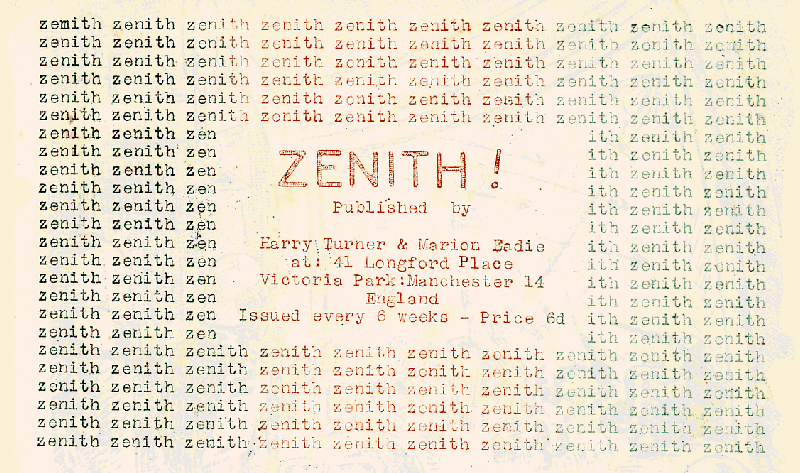 Zenith title by Harry Turner