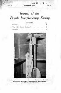 Journal of the British Interplanetary Society, Oct. 1935, Vol. 2 No. 2 cover