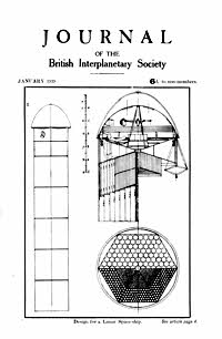 Journal of the British Interplanetary Society, Jan. 1939, Vol. 5 No. 1 cover