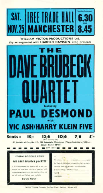 Dave Brubeck Quartet booking form