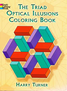 The Triad Optical Illusions Coloring Book by Harry Turner