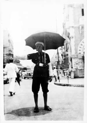 Bombay traffic policeman, 1945 by Harry Turner