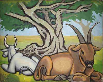 Indian Cattle by Harry Turner