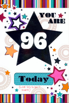 96th birthday card