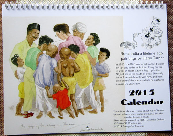 Rural India a lifetime ago: 2015 calendar of Harry Turner's watercolours