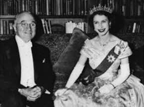 Queen Elizabeth II with President Truman