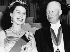 Queen Elizabeth II with President Eisenhower
