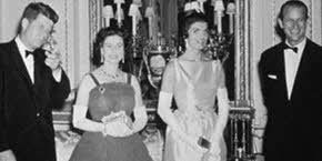 Queen Elizabeth II with President Kennedy