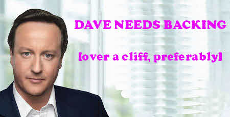 Dave Needs Backing [over 
a cliff, preferably]