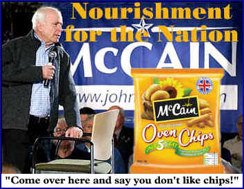 Oven Chips McCain for President