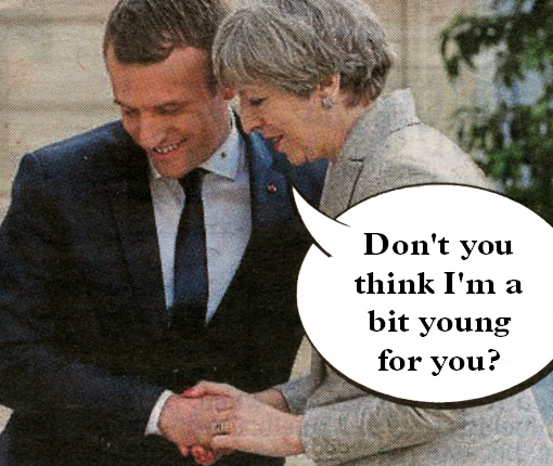 Don't you think I'm a bit young for you, President Macron?