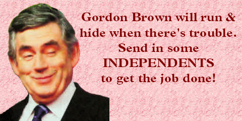 Brown will run & hide when there's trouble