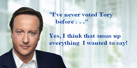 I've never voted Tory before . . .